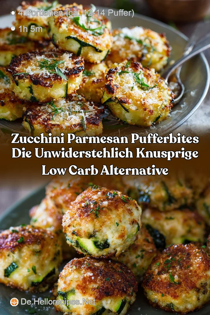 Zucchini Parmesan PufferBites Die unwiderstehlich knusprige Low Carb Alternative
