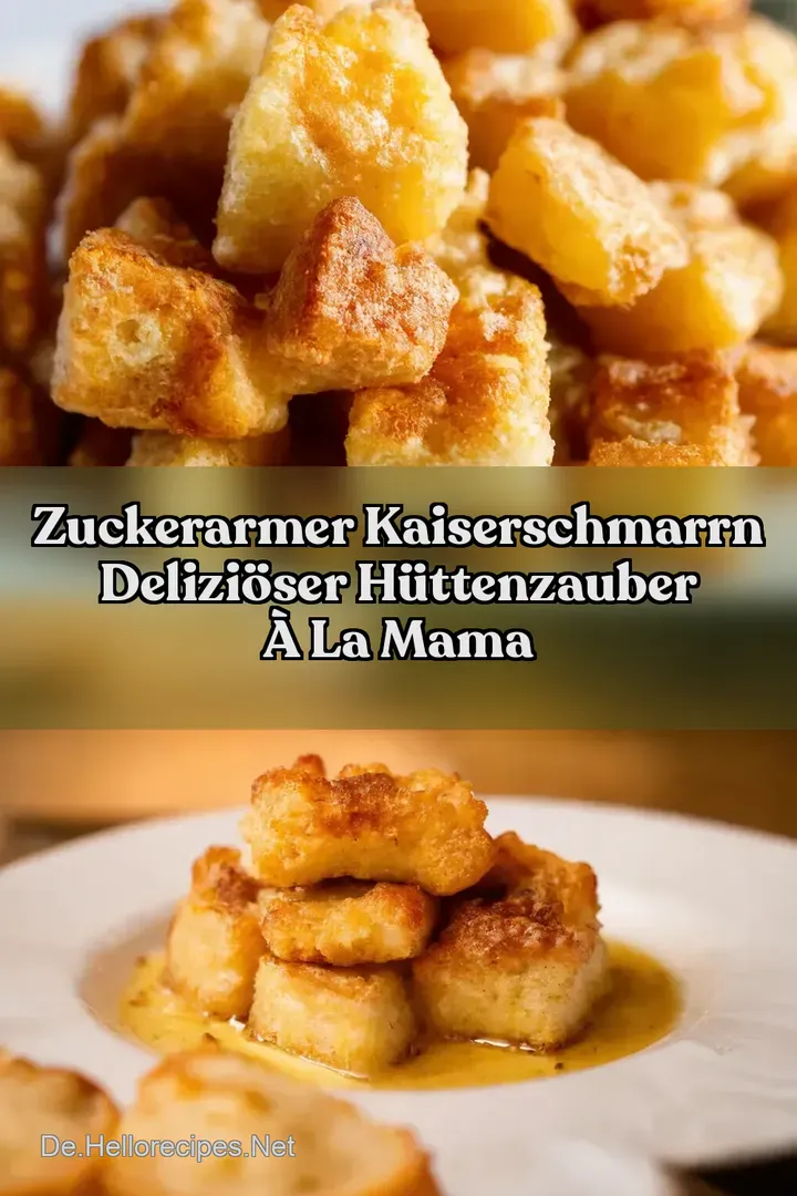 Zuckerarmer Kaiserschmarrn Delizi&ouml;ser H&uuml;ttenzauber &agrave; la Mama