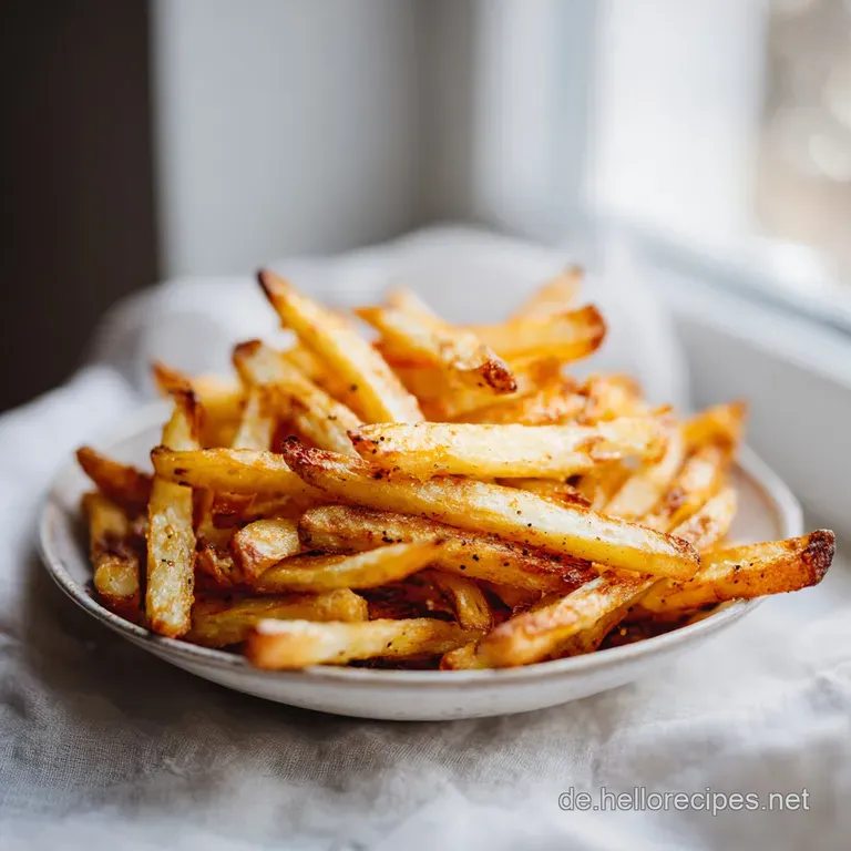 Heissluftfritteuse Rezept Airfryer mit knusprigen Pommes
