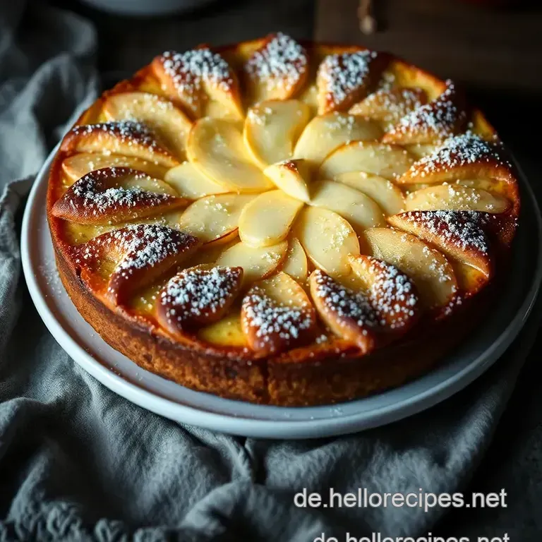 Apfel Quark Kuchen: Ein himmlischer Genuss mit Frucht und Frische presentation