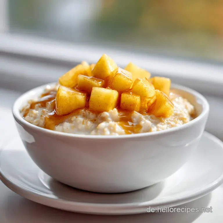 Apfel Zimt Oatmeal Porridge: Samtig und W&auml;rmend