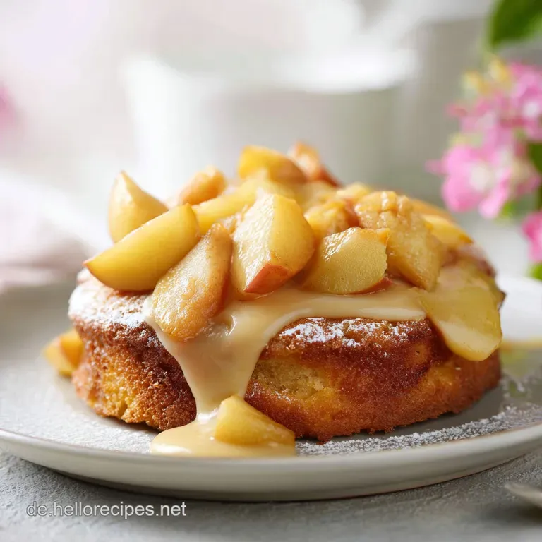 Apfelkuchen mit Pudding: Ultimativ Saftig