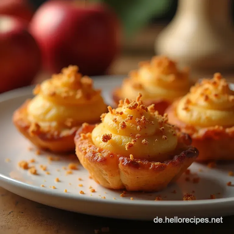 Apfelk&uuml;chleh&auml;ppchen Mini Apple Fritter Bites F&uuml;r Jedermann presentation