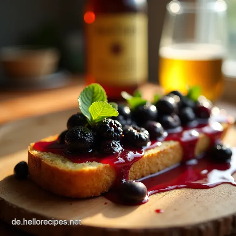 Aromatisches HeidelbeerInfusionsöl presentation