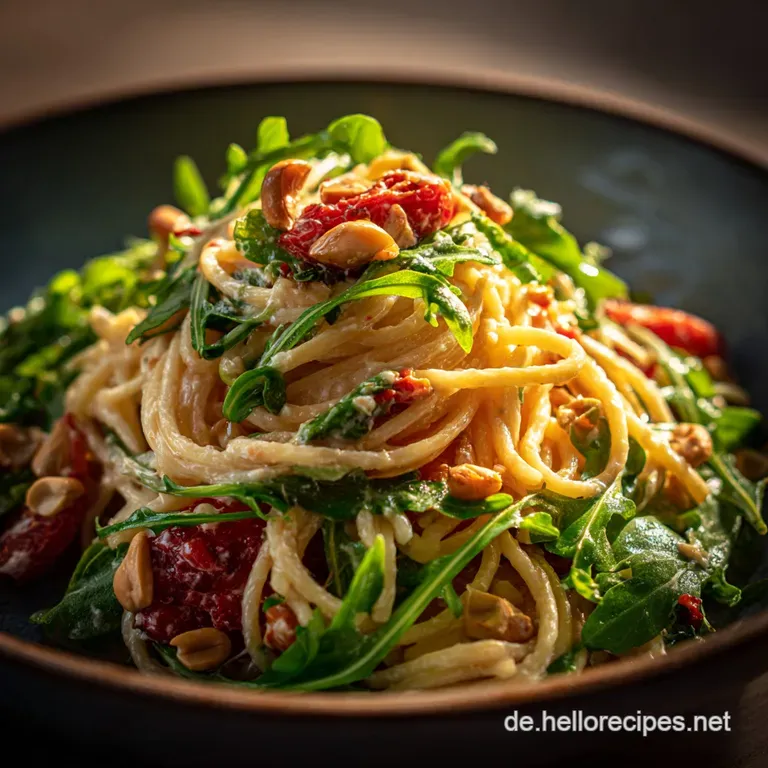 Asiatischer Spaghettisalat Mit Erdnusssauce: Der Umami-Traum presentation