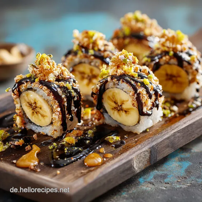 BananenMaki S&uuml;&szlig;e EnergieR&ouml;llchen im Knuspermantel Zuckerfrei presentation