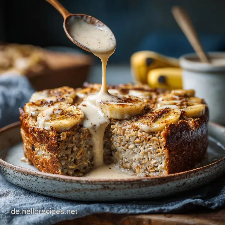 Bananenbrot Baked Oats Das cremige und einfache Fr&uuml;hst&uuml;ckswunder