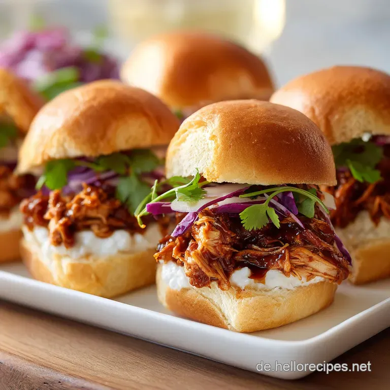 BBQ Chicken Sliders: Rauchig und Herzhaft