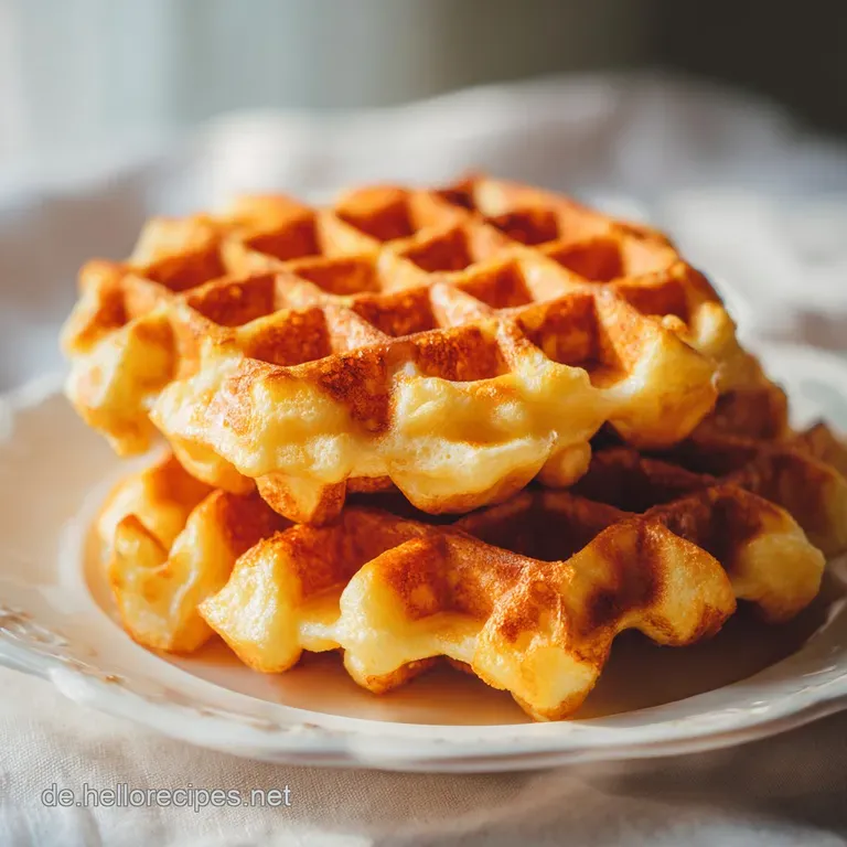 Belgische Waffeln: Au&szlig;en Knusprig Innen Fluffig