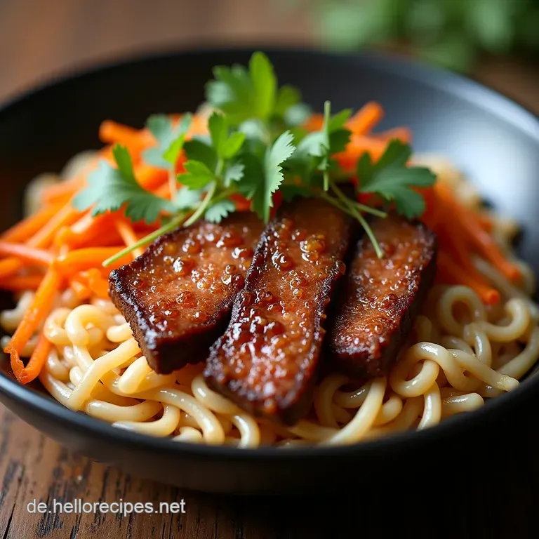 Bibimbap mit Rinderhackfleisch Schnelles aromatisches Comfort Food