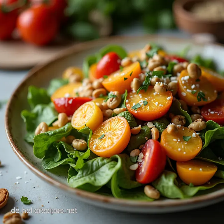Birne Walnuss Symphonie Ein Herbstlicher Salat presentation