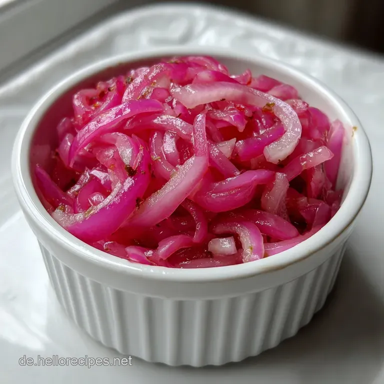 Eingelegte Rote Zwiebeln: Superschnell Vielseitig presentation