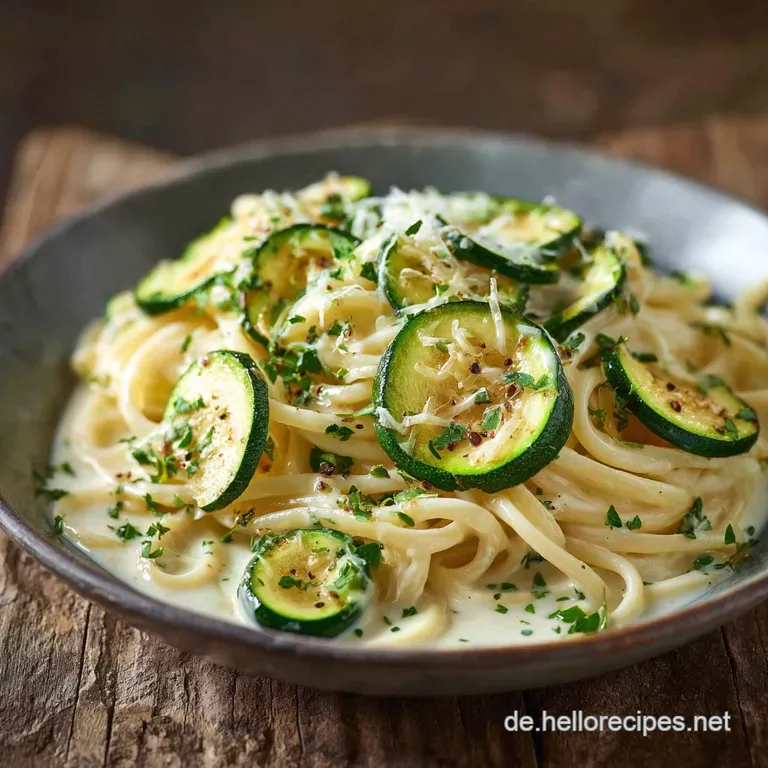 Schnelle Pasta Mit Zucchini Joghurtso&szlig;e: Das Cremige Blitzrezept F&uuml;r Den Feierabend presentation