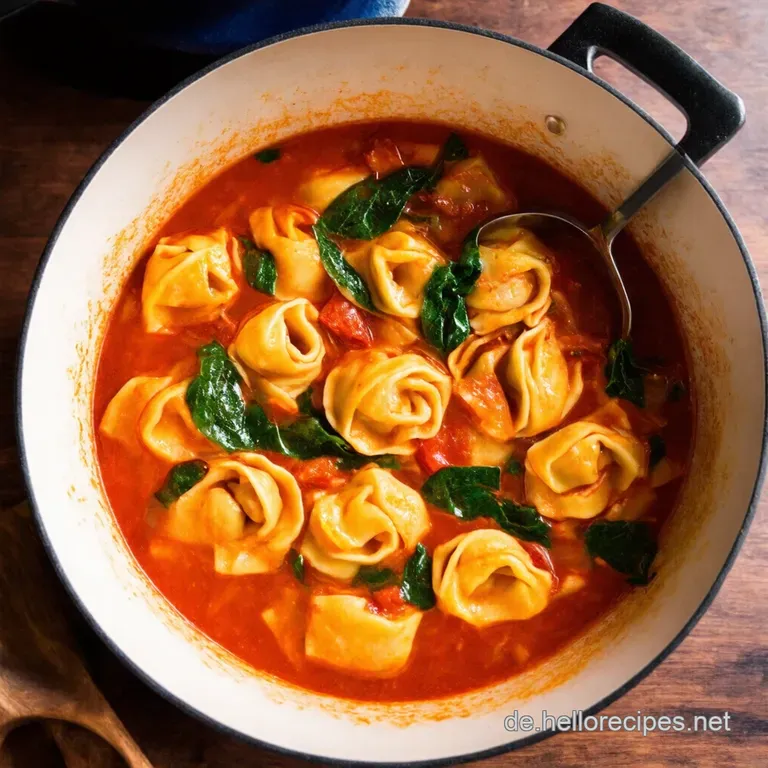 Blitztortellini Cremige Spinattomaten Gl&uuml;ckseligkeit Aus Einem Topf presentation