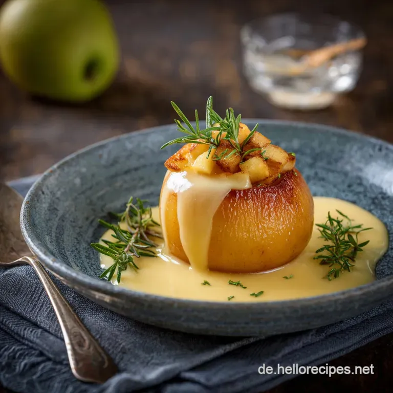 Bratapfel Mit Vanilleso&szlig;e: Der Samtene Winter-Klassiker presentation