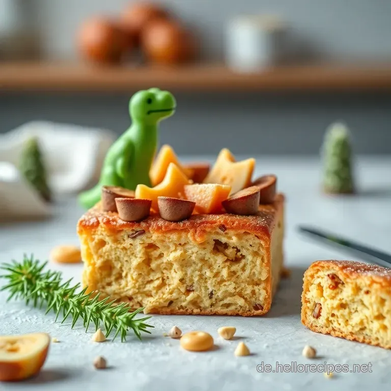 Bronto-Kuchen: Dino-Mite Marmor Kasten Kuchen presentation