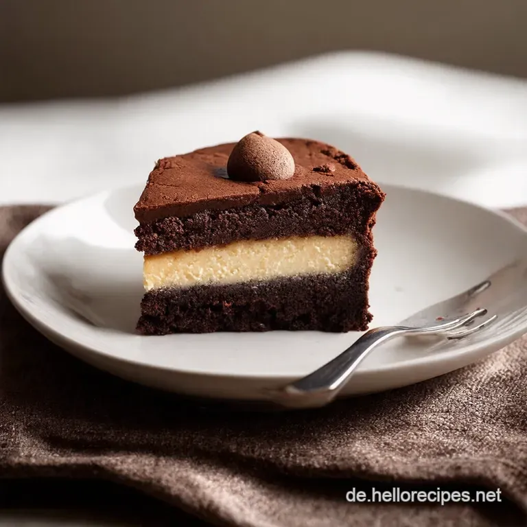 Brownie Cheesecake Deluxe Schokoladentraum mit Frischk&auml;seWolke