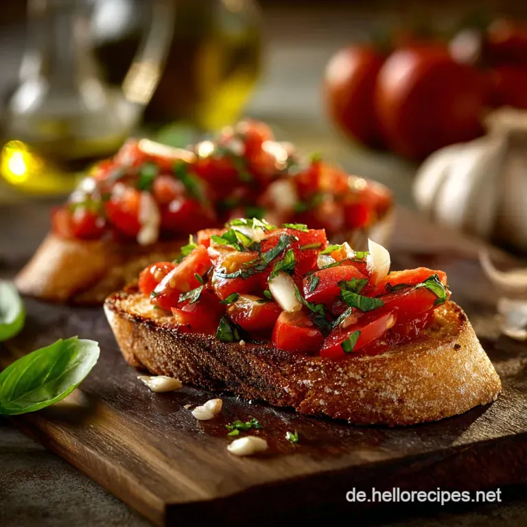 Bruschetta mit Tomaten und Knoblauch: Das Beste vom italienischen Sommer