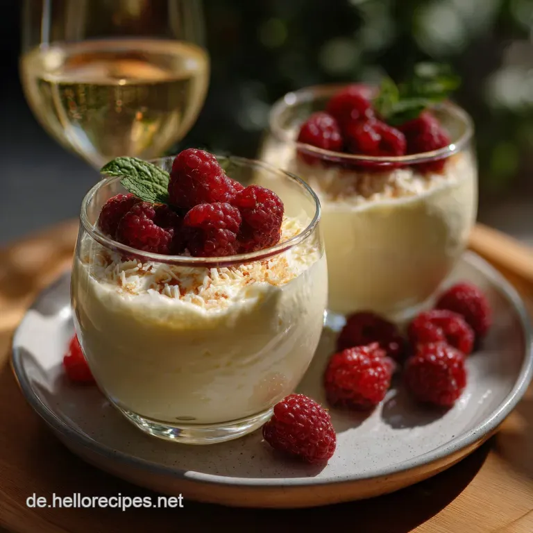 Champagner Mousse: Eleganter Silvester Nachtisch