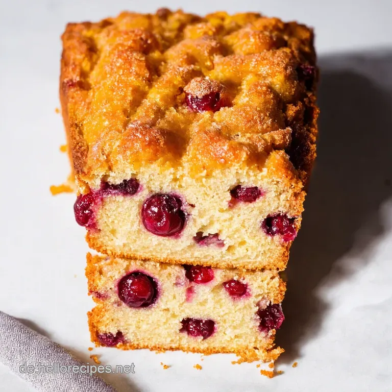 CranberryOrangenbrot mit Zuckerguss