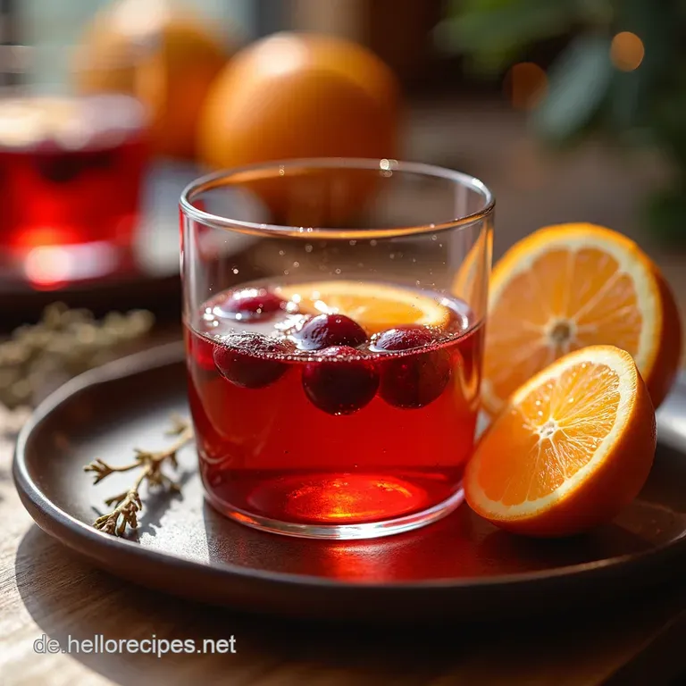 CranberryOrangenInfusionsöl Das WinterAroma presentation