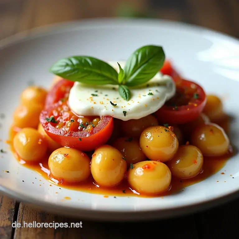 Creamy Tomato Gnocchi with Burrata Italienische Glückseligkeit auf deinem Teller