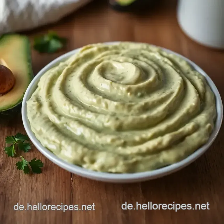 Cremige Avocadocreme mit Zitrusnote presentation