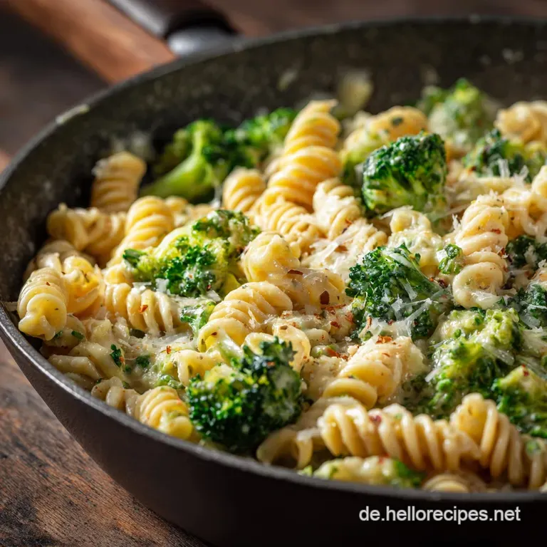 Der Feierabendretter Cremige Onepotpasta Mit Brokkoli Und Zitrone presentation