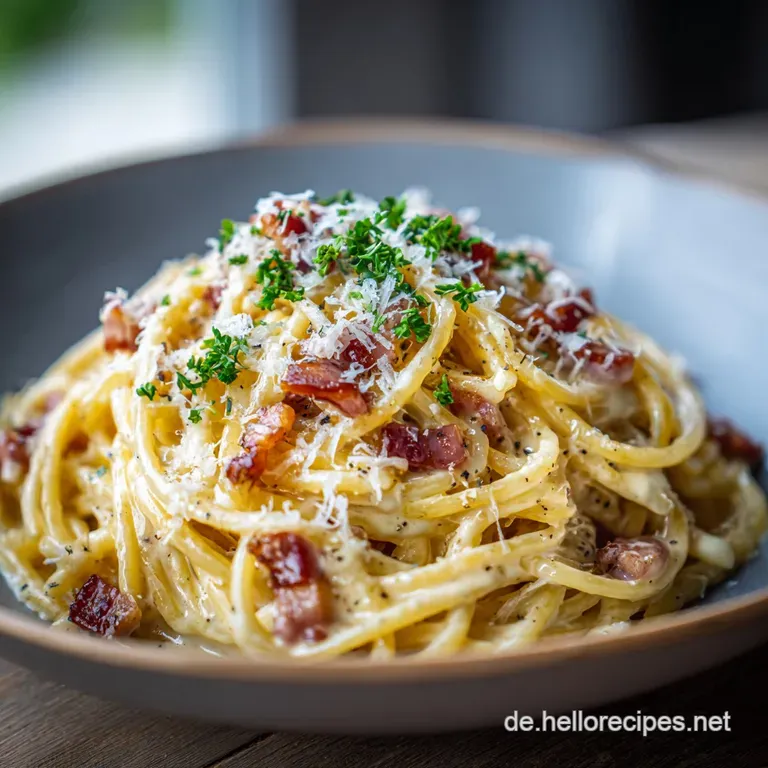 Cremige Spaghetti Carbonara Mit Sahne Schnell &Uuml;ppig Und Der Feierabendtraum presentation