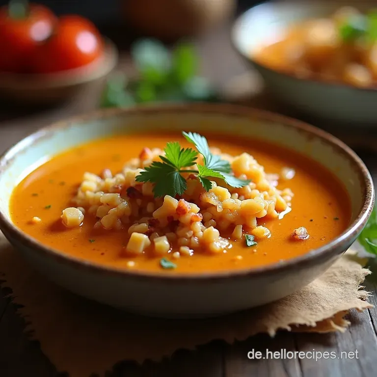 Cremige H&auml;hnchen Taco Suppe Mit Frischk&auml;se presentation