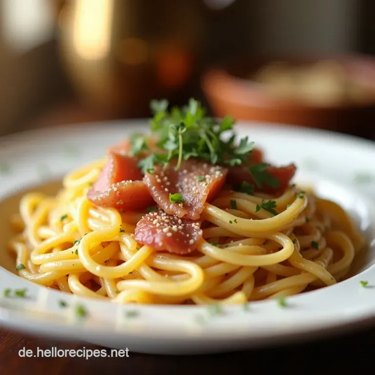Cremige Speck Carbonara S&uuml;ndhaft Lecker Einfach Gemacht presentation