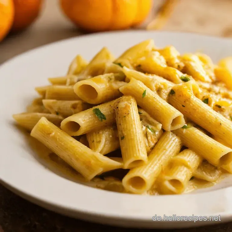 Cremige Waldpilzrigatoni Ein Hauch Von Herbst Auf Der Gabel presentation