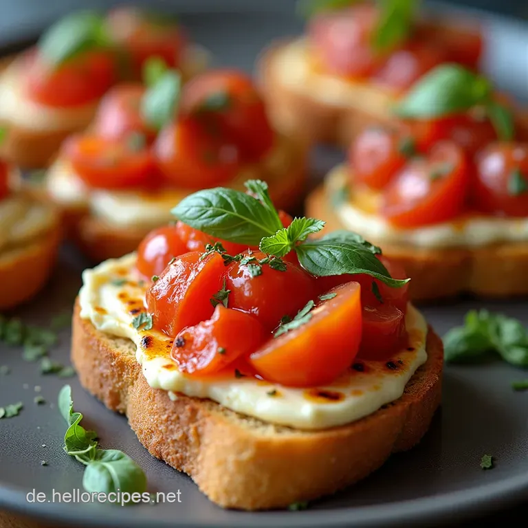 Bruschetta Dip Rezept Der Cremige Dip mit geröstetem Knoblauch