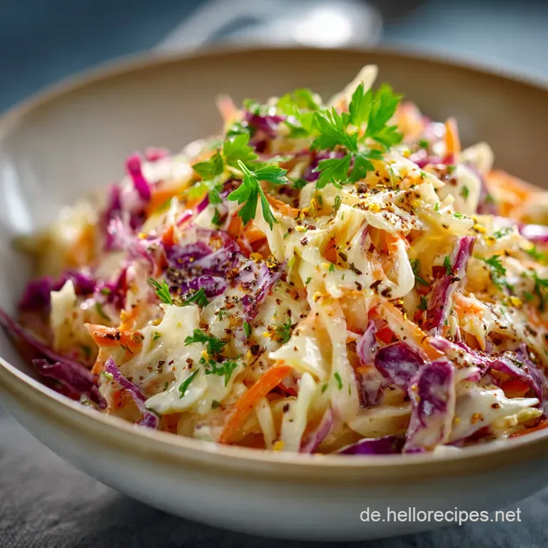 Coleslaw Klassiker: Der Cremigste Und Knackigste Krautsalat F&uuml;r Bbq presentation