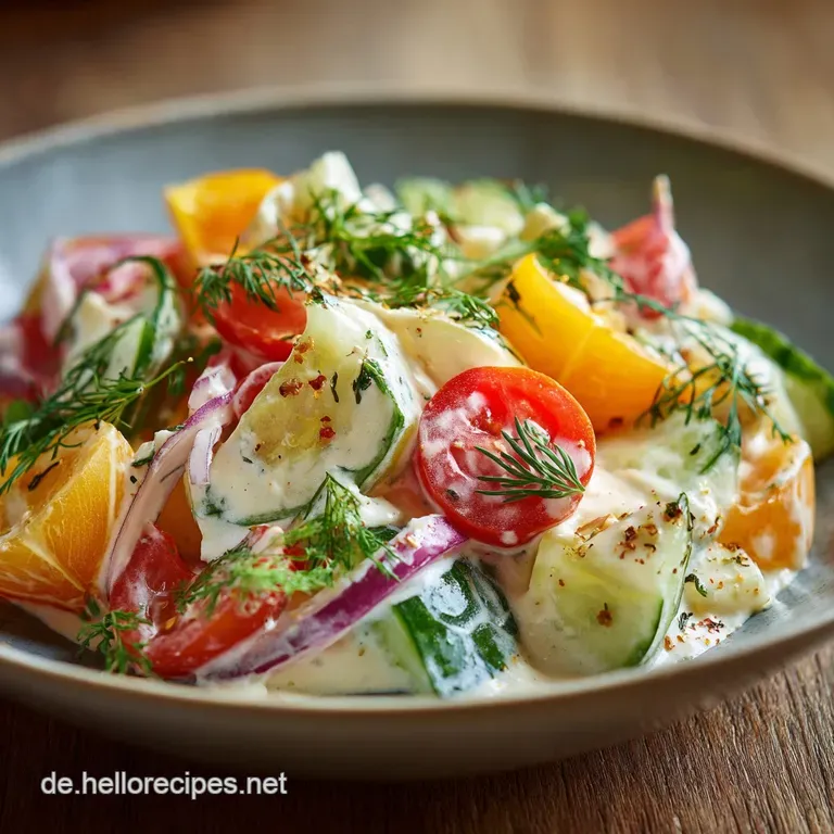 Cremiger Gurkensalat: Das Ultimative Rezept Mit Schmand Und Dill presentation
