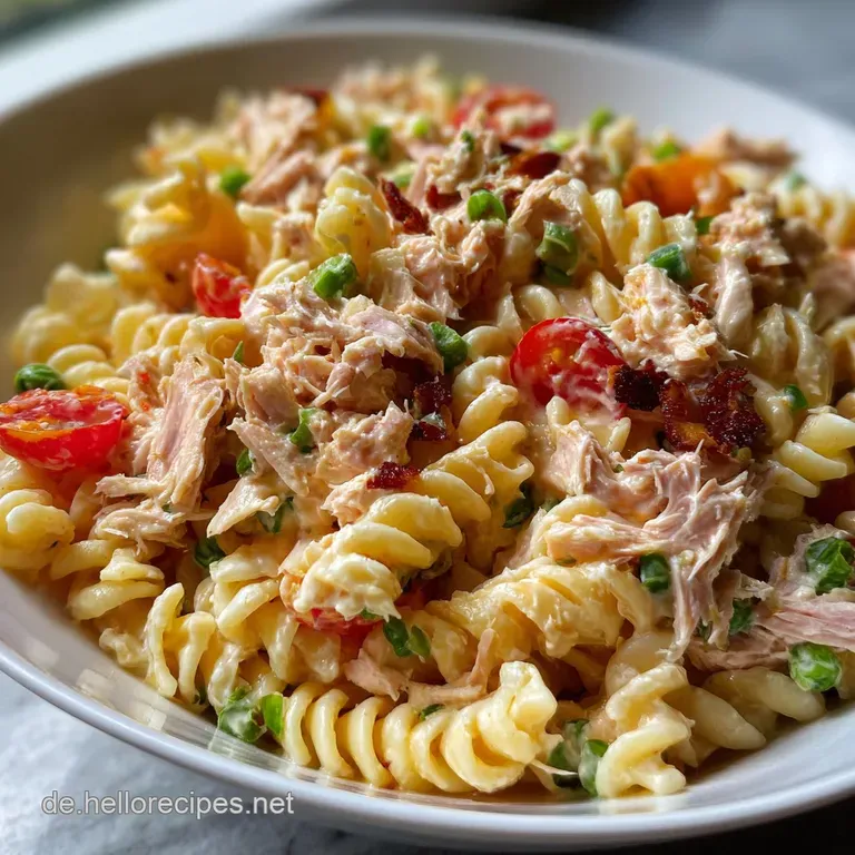 Nudelsalat mit Thunfisch Mayo: Der Grillparty-Hit