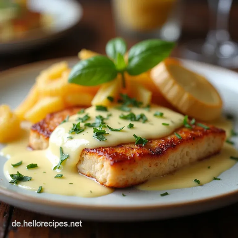 Saftiges Hähnchenfilet in FrischkäseParmesanSoße Einfaches Abendessen