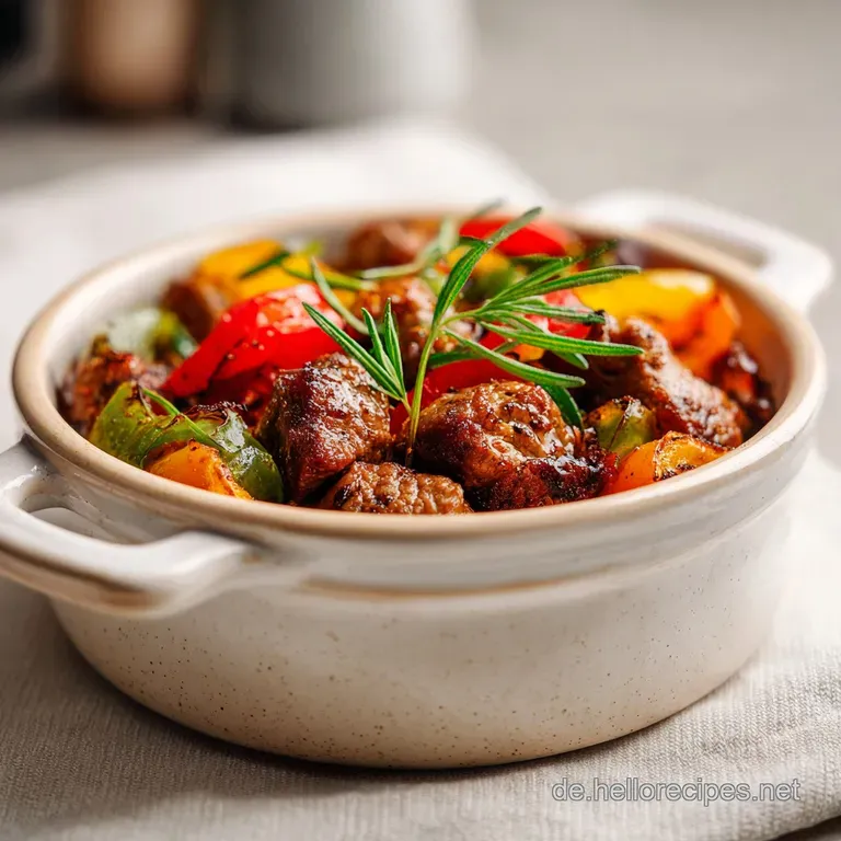 Deftiger Schaschliktopf Im Backofen
