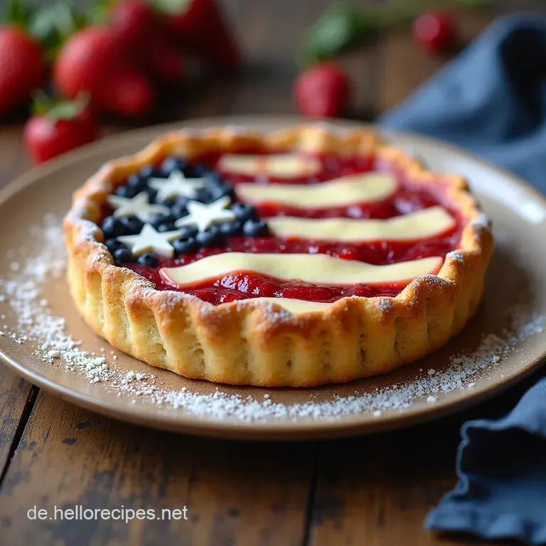 Der perfekte American Flag Pie zum 4 Juli Mein Trick gegen Soggy Bottom