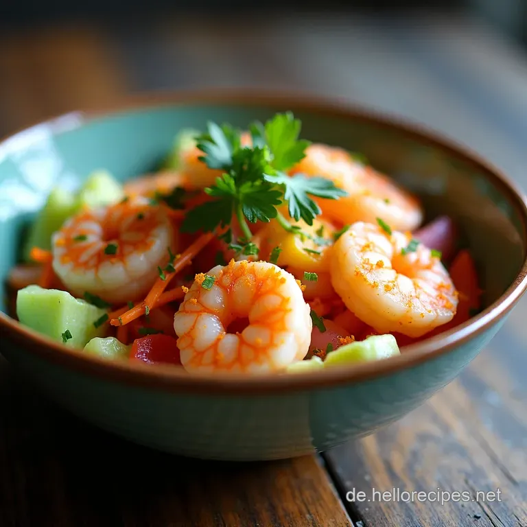 Easy Shrimp Poke Bowl Aloha in der Schüssel