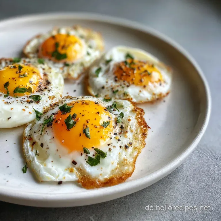 Perfectly cooked egg halves presented, yolks oozing. Fresh parsley garnish brightens a rustic ceramic plate.