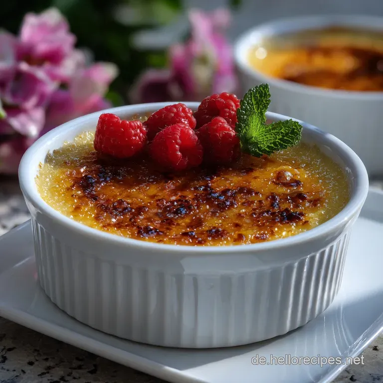 Easy Creme Brulee Rezept mit Milch
