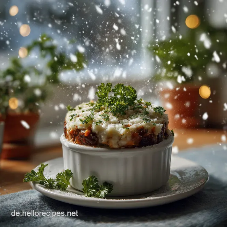 Delicate, cloud-like Schneegestber, artistically plated with a drizzle of melted butter, a sprinkle of cinnamon, and fresh...