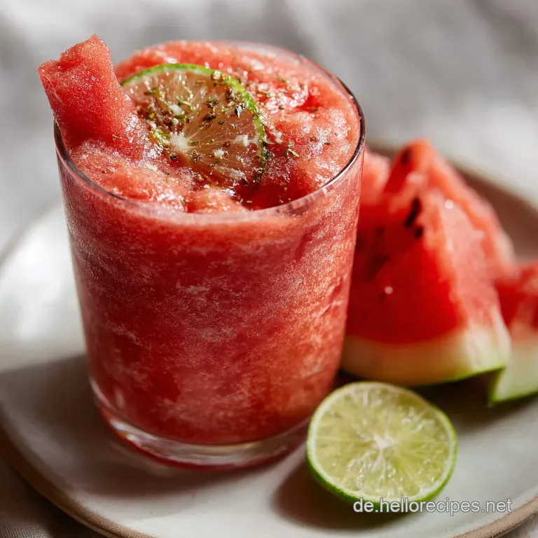 Wassermelonen Smoothie Mit Limette Und Ingwer presentation