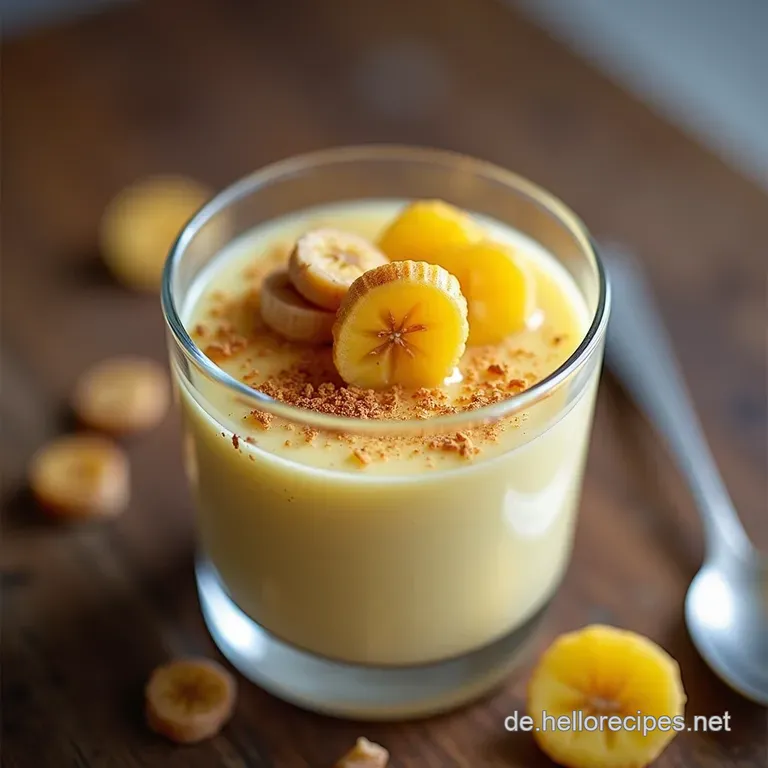 Omas BlitzTräumchen Cremiger ErdbeerBananenPudding im Glas NoBakeGenuss