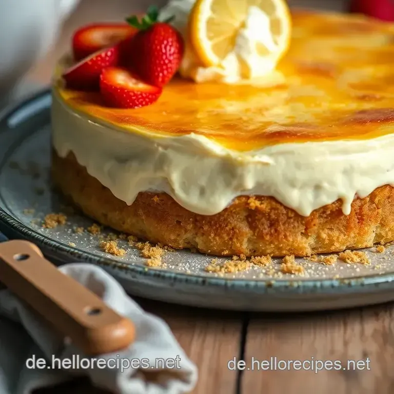 Erfrischender Käsekuchen ohne Backen mit Beeren presentation