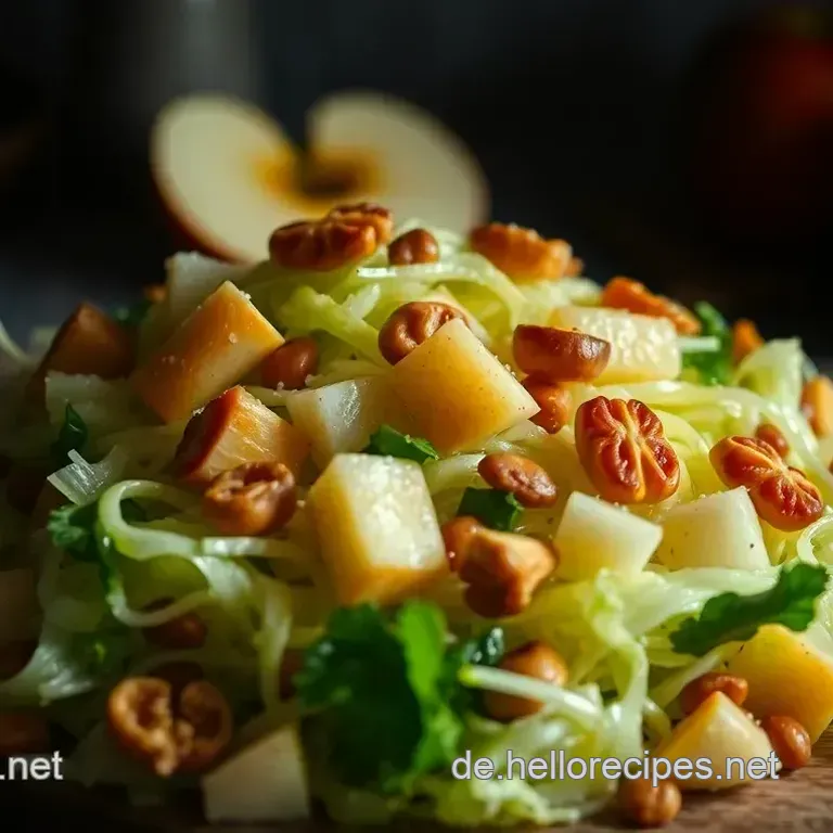 Erfrischender Spitzkohlsalat mit Apfel und Nüssen: Einfach und Lecker