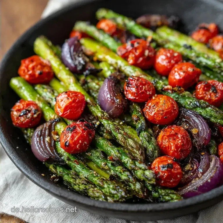 Fettarmer Gr&uuml;ner Spargel Ofen: Knackig und Aromatisch
