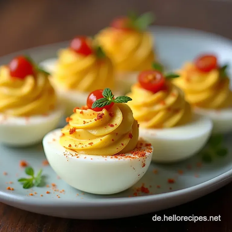 Gefüllte Eier Obwohl ich normalerweise kein Tabasco benutze ist dies das Geheimnis