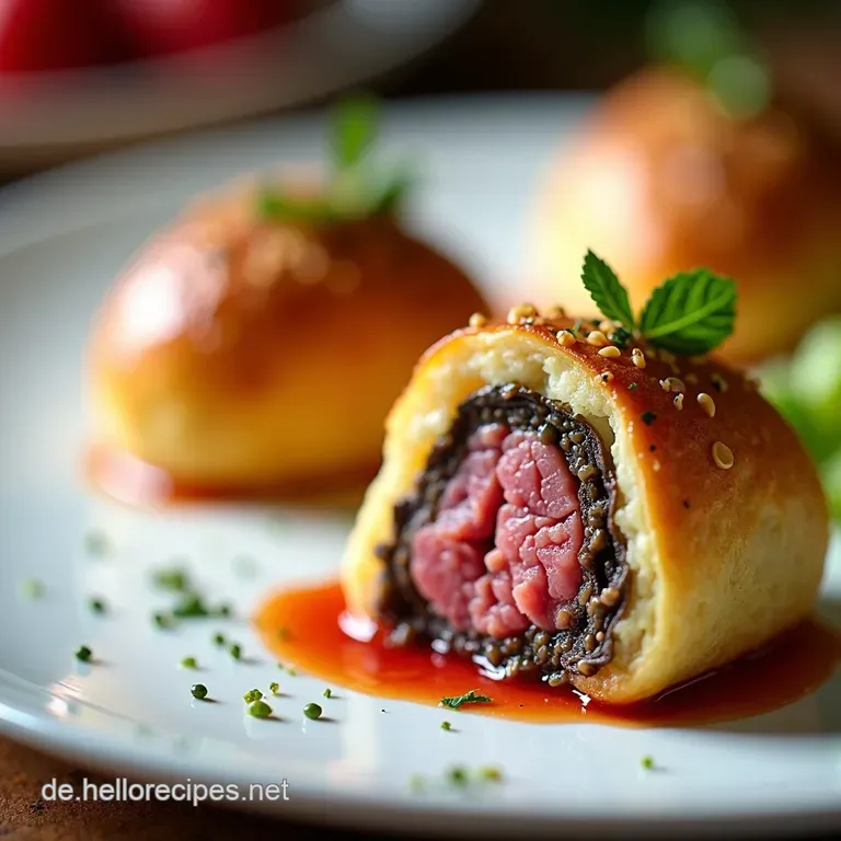 Perfektes Finger Food Beef Wellington Mein ChefTrick für saftige FiletHäppchen